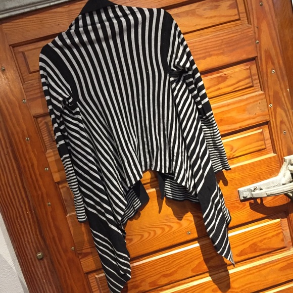 Forever 21 Asymmetrical Striped Cardigan Sweater - Picture 3 of 3